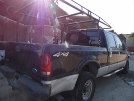 2002 Ford F-250 XLT Black Crew Cab 7.3L Turbo Diesel AT 4WD #F24745